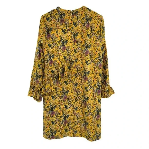 Madewell x Karen Walker Silk Floral Loretta Dress size 4 - Picture 7 of 12